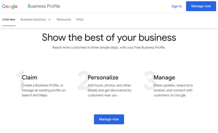 google my business profile for acupuncturists