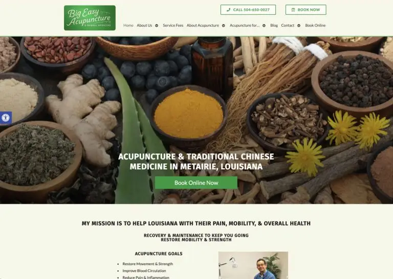 acupuncture website design portfolio example 17